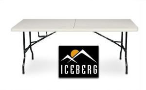 Składany stół kateringowy, ogrodowy Iceberg