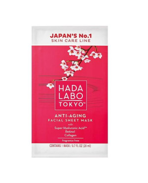 HADA LABOO TOKYO Przeciwzmarszczkowa maseczka na tkaninie 1 szt