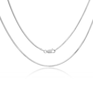 Srebrny Damski Łańcuszek Linka Żyłka Naszynjik 1,3 Mm Srebro 925 45 Cm