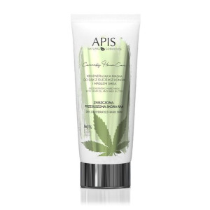 APIS Cannabis regenerująca maska do rąk z olejem z konopi masłem shea 200ml