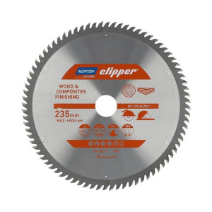 Norton Piła Tarczowa 235mm X 30mm X 96z Drewno I Kompozyty Atb (2,8 / 1,8)