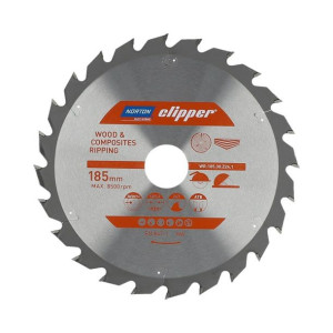 Norton Piła Tarczowa 185mm X 30mm X 24z Drewno I Kompozyty Atb (1,8 / 1,2)