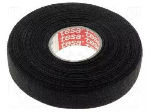 Tesa Taśma Izolacyjna Czarna Parciana 19mm X 25m