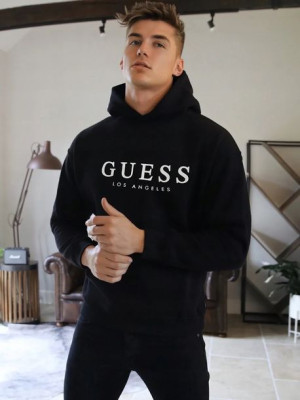 Bluza wkładana przez głowę z kieszenią kapturem Guess Los Angeles XL