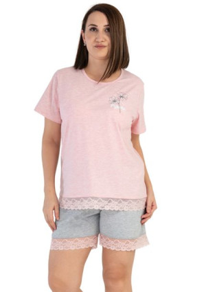 Piżama Damska Vienetta bawełniana +Size 3XL plus size