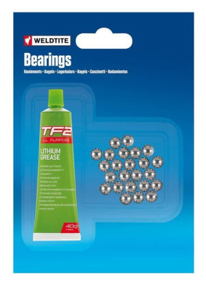 Smar litowy WELDTITE TF2 All Purpose Lithium Grease Tube 40g + Kulki łożysk