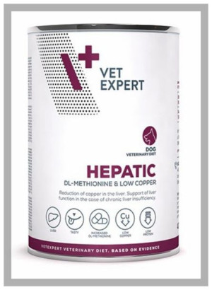 4T Ve4T VetExpert Hepatic Dog 400g. Mokra karma weterynaryjna dla psa.