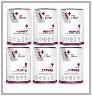 4T VetExpert Hepatic Dog 6x400g. Mokra karma weterynaryjna dla psa
