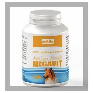 Amino Biotin Megavit 50 tabl. Skóra i sierść. Pies. Mikita.