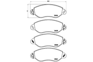 Klocki Hamulcowe Ford Transit 00-06 Brembo