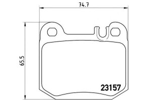Klocki Hamulcowe Mercedes W163 Ml270-ml500 00-05ty