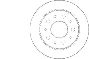Tarcze Hamulcowe 2szt Fiat Ducato 01-06 Tył A.b.s.