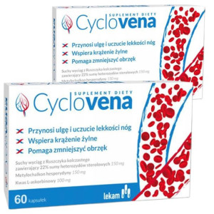 CYCLOVENA na krążenie żylne 60 + 15 kaps. GRATIS