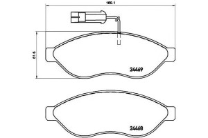 Klocki Hamulcowe Citroen Jumper 06- Brembo