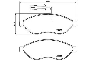 Klocki Hamulcowe Citroen Jumper 06- Brembo