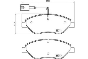 Klocki Hamulcowe Fiat Bravo 07-10 Przód Brembo