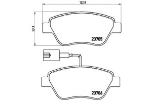 Klocki Hamulcowe Fiat Stilo 1.2-1.6 01-08 Z Czuj.