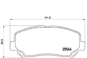 Klocki Hamulcowe Mazda Cx-5 11- Przód Brembo