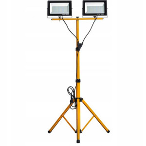Stojak 2x 100W naświetlacz HALOGEN SLIM z wtyczką