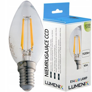 Żarówka E14 Led Filament 10w Neutralna Świeczka