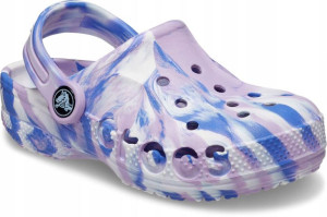 Dziecięce Buty Chodaki Crocs Baya Marbled 28-29