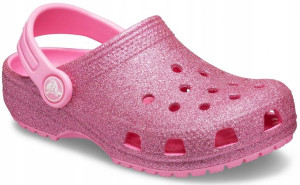 Dziecięce Buty Chodaki Crocs Classic Glitter 32-33