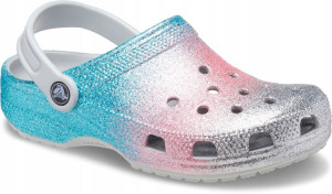 Dziecięce Chodaki Buty Crocs Classic Glitter 29-30