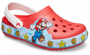 Klapki Chodaki Dziecięce Crocs Super Mario 23,5