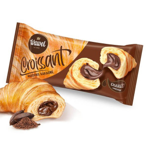 Croissant z nadzieniem kakaowym Rogalik Wawel 50g