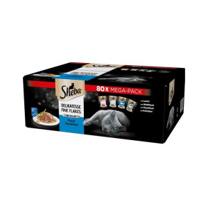 SHEBA Delicacy karma saszetki smaki rybne 80x85g