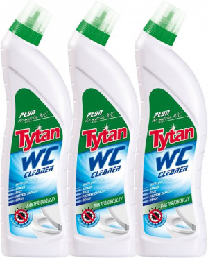 Płyn do czyszczenia WC Tytan 700g original x 3