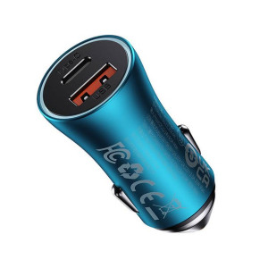 Ładowarka Samochodowa Baseus Golden Contactor Max, Usb + Usb-c, 60w