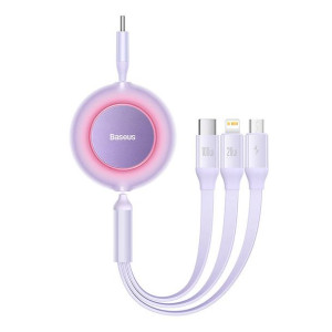 Kabel Usb-c 3w1 Baseus Bright Mirror 4 Micro Usb/lightning/usb-c 100w/3.5a
