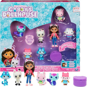 Koci Domek Gabi Zestaw 7 Figurek Deluxe Gabby's Dollhouse