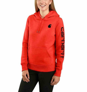 Bluza Carhartt Clarksburg Sleeve Logo Hood Currant M