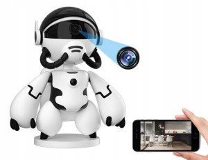 Kamera Obrotowa Robot Noc Na Zywo Długi Czas Pracy