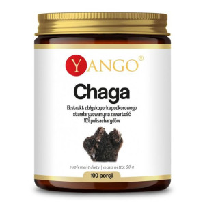YANGO Chaga Ekstrakt 10% Polisacharydów W Proszku 50 g