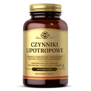 SOLGAR Czynniki Lipotropowe 50 tab.