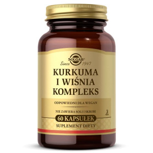 SOLGAR Kurkuma i Wiśnia Kompleks 60 kaps.