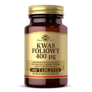 SOLGAR Kwas Foliowy 400 mcg 100 tab.