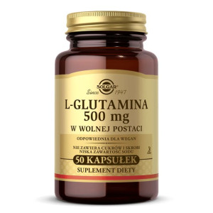 SOLGAR L-Glutamina 500 mg 50 kaps.