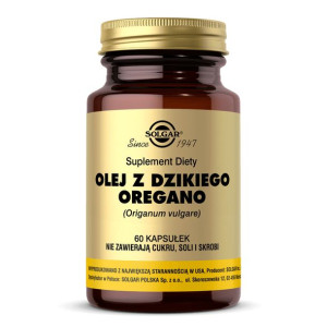 SOLGAR Olej Z Dzikiego Oregano 60 kaps.