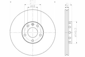 Tarcze Hamulcowe 2szt Vw Przód Passat A4 A6 96-08