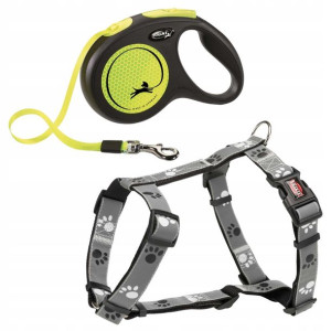 Smycz automatyczna dla psa Flexi 25kg + szelki