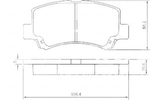 Klocki Hamulcowe Suzuki Wagon R+ 97-00 A.b.s.