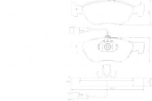 Klocki Hamulcowe Alfa Romeo 145. 146 97-01 Z Czuj.