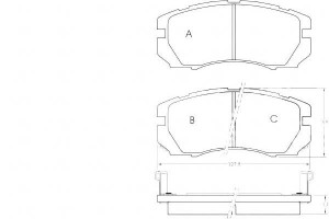 Klocki Hamulcowe Subaru Legacy 92-94 A.b.s.