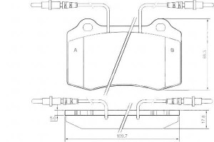 Klocki Hamulcowe Peugeot 406 Coupe 97- Z Czuj. A.b