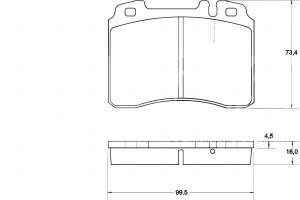 Klocki Hamulcowe Mercedes W124 E-klasa 93-96 3.2 A