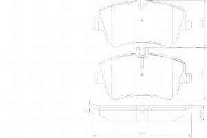 Klocki Hamulcowe Mercedes W203 C-klasa 00-07 Przód